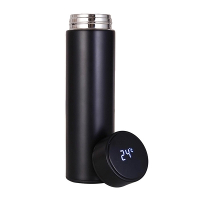 Picture of Stainless Steel Smart Water Bottle Temperature Display Travel Mug Smart Cup LED Digital Smart Vacuum Cup Hot Water Bottle Travel Cup Intelligent Temperature Measuring Cup 500ml