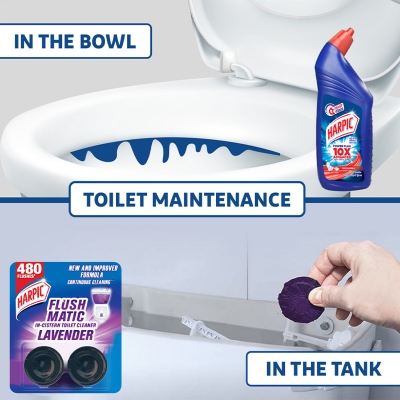 Picture of Harpic Flushmatic Lavender 50g Twin Pack