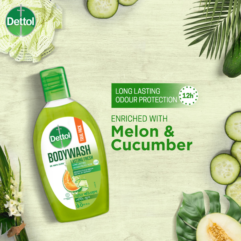 Picture of Dettol Lasting Fresh Antibacterial Body Wash 50ml Trial Pack