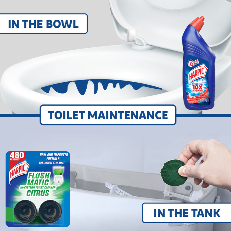 Picture of Harpic Flushmatic Citrus 50g Twin Pack