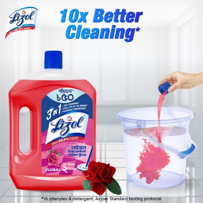 Picture of Lizol Floral Disinfectant Surface Cleaner 2 L