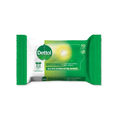 Picture of Dettol Anti Bacterial Wet Wipes 10 pcs