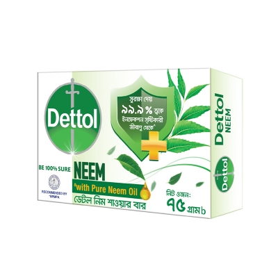 Picture of Dettol Soap Neem Bathing Bar Soap 75 gm