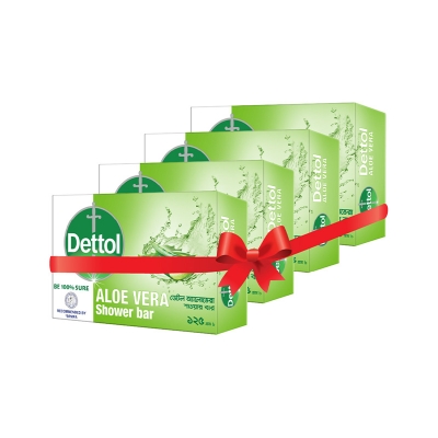 Picture of Dettol Soap 125 gm Aloe Vera Quad Pack (125 gm X 4)