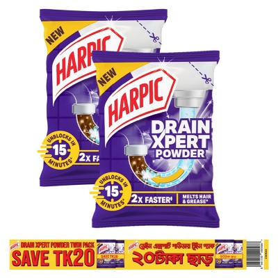 Picture of Harpic Drain Cleaning Xpert Powder 45g 2 pc