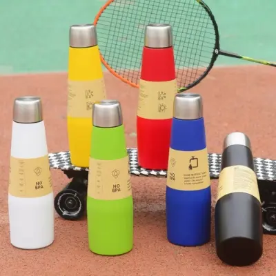 Picture of Stainless steel vacuum insulated bottle, leak proof travel sports drink bottle with lid 18.8oz (532ml)