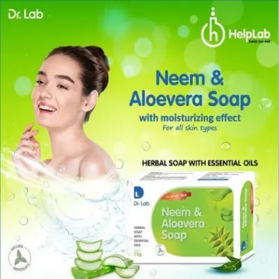 Picture of DR LABS NEEM & ALOEVERA SOAP (75g)