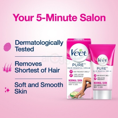 Picture of Veet Pure hair removal cream for normal skin 25g