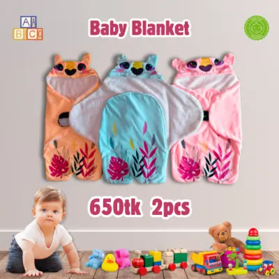 Picture of 2pcs Baby Blanket for 0-12 months girls and boys