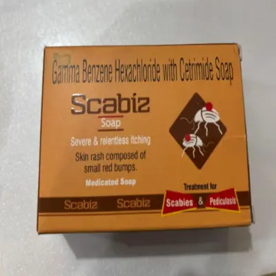 Picture of Scabiz Gamma Benzene Hexachloride Cetrimide Soap 75gm