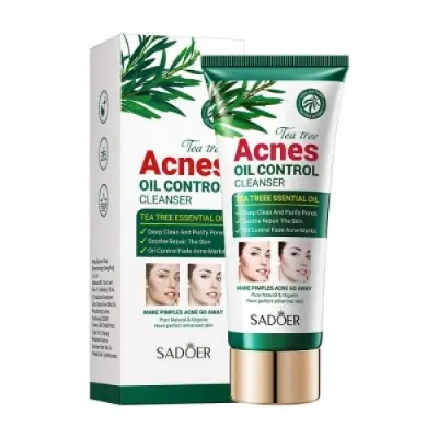 Picture of Sadoer Tea Tree Pimple & Acne Oil Control Facial Cleanser -100g