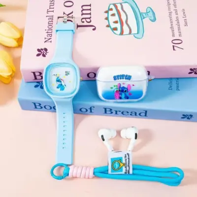 Picture of K90 kids' toy smartwatches and TWS 63 wireless earbuds in character-themed gift sets