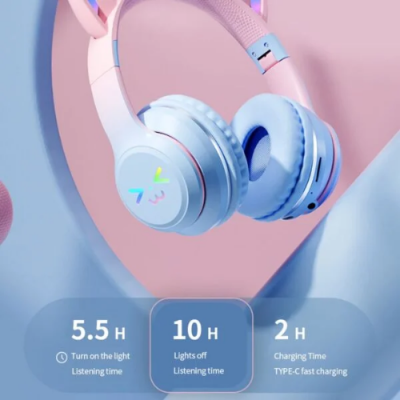 Picture of PM-35 Cat RGB Bluetooth Headphone