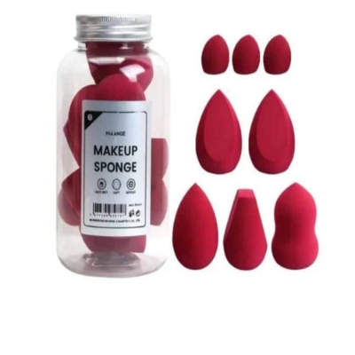 Picture of 7Pc Set Makeup Sponge Different Sizes Cosmetic Puff (Face ,Foundation Powder, Cream ,Concealer, Beauty Egg ,Women Make Up Blender Tool)