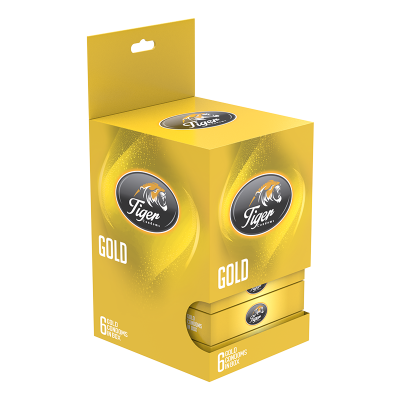 Picture of TIGER CONDOM PLAIN-GOLD BANANA FLAVOR (18 PCS)