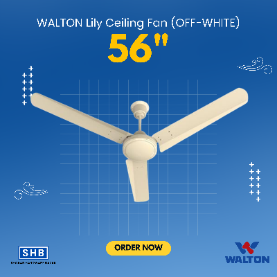 Picture of Walton Lily Ceiling Fan (56") (Off White)