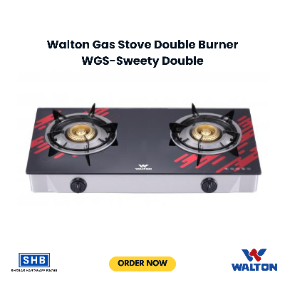 Picture of Walton Glass Top Double Burner WGS-Sweety Double(LPG/NG) (LPG)