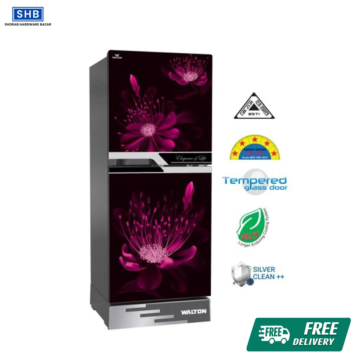 Picture of Walton Refrigerator 132 Liter WFD-1B6-GDEH-XX (Multicolor)