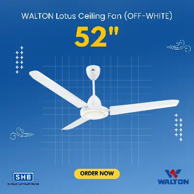 Picture of Walton  Lotus Ceiling Fan (52") (White)