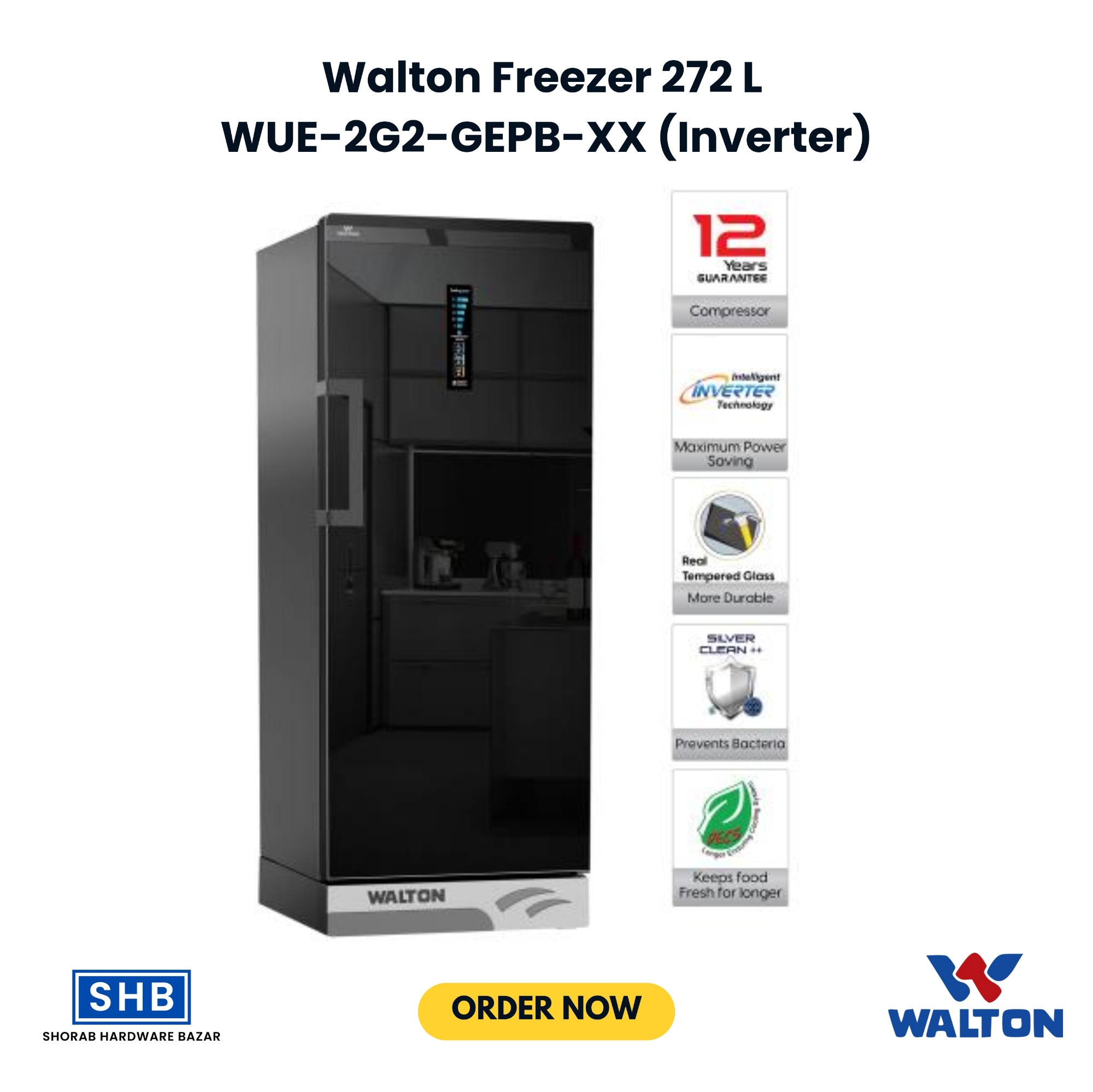 Picture of Walton Freezer 272 L WUE-2G2-GEPB-XX (Inverter) 