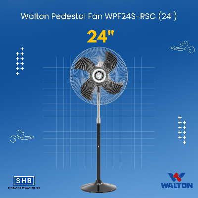 Picture of Walton Pedestal Fan WPF24S-RSC (24") (Black)