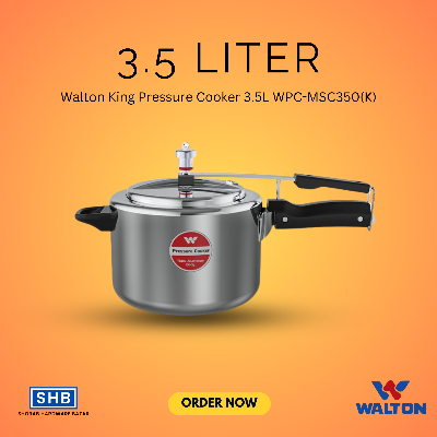 Picture of Walton King Pressure Cooker 3.5L WPC-MSC350(K) (রূপা)