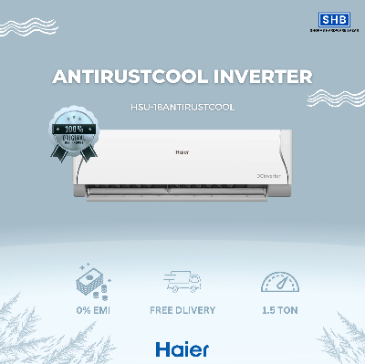 Picture of Haier Official 1.5 Ton 18000BTU AntirustCool Inverter AC [HSU-18AntirustCool(INV)] (White)