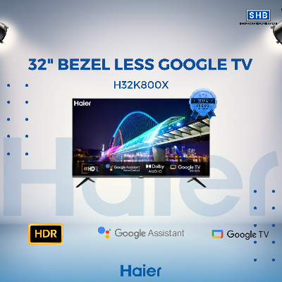 Picture of HAIER H32K800X 32" Bezel Less Google TV (Black)