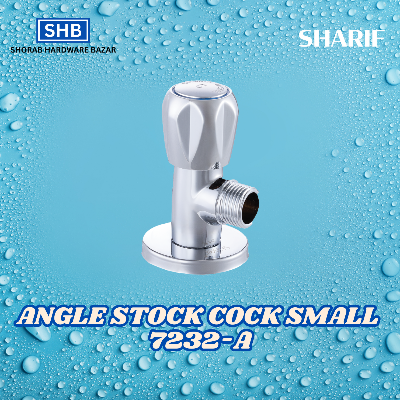 Picture of SHARIF ANGLE STOCK COCK SMALL 7232-A (Silver)