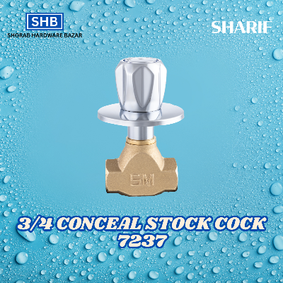 Picture of SHARIF 3/4 CONCEAL STOCK COCK 7237 (Silver)