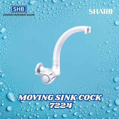 Picture of SHARIF MOVING SINK COCK 7224 (Silver)