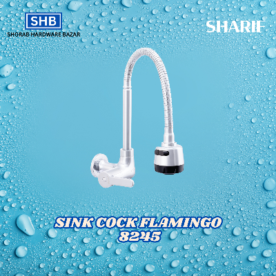 Picture of SHARIF SINK COCK FLAMINGO 8245 (Silver)