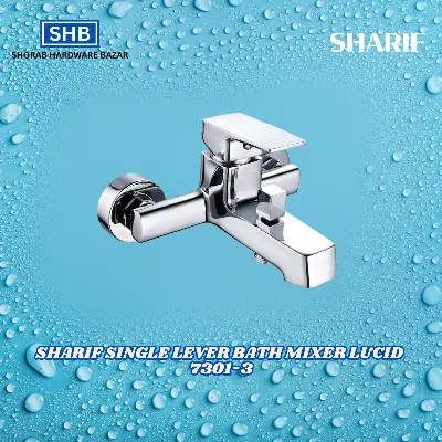 Picture of SHARIF SINGLE LEVER BATH MIXER LUCID 7301-3 (Silver)