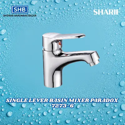 Picture of SHARIF SINGLE LEVER BASIN MIXER PARADOX 7273-6 (Silver)