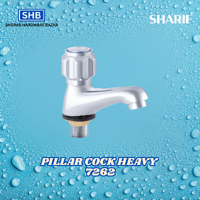 Picture of SHARIF PILLAR COCK HEAVY 7262 (Silver)