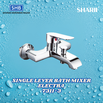 Picture of SHARIF SINGLE LEVER BATH MIXER ELECTRA 7311-3 (Silver)