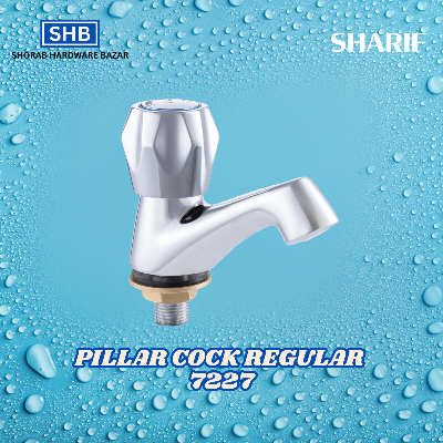 Picture of SHARIF PILLAR COCK REGULAR 7227 (Silver)