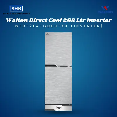 Picture of Walton Direct Cool Refrigerator 268 LTR WFB-2E4-GDEH-XX (Inverter) (Silver)