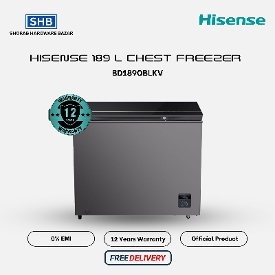 Picture of Hisense 189 L Chest Freezer BD189OBLKV with Official Warranty and Free Delivery 