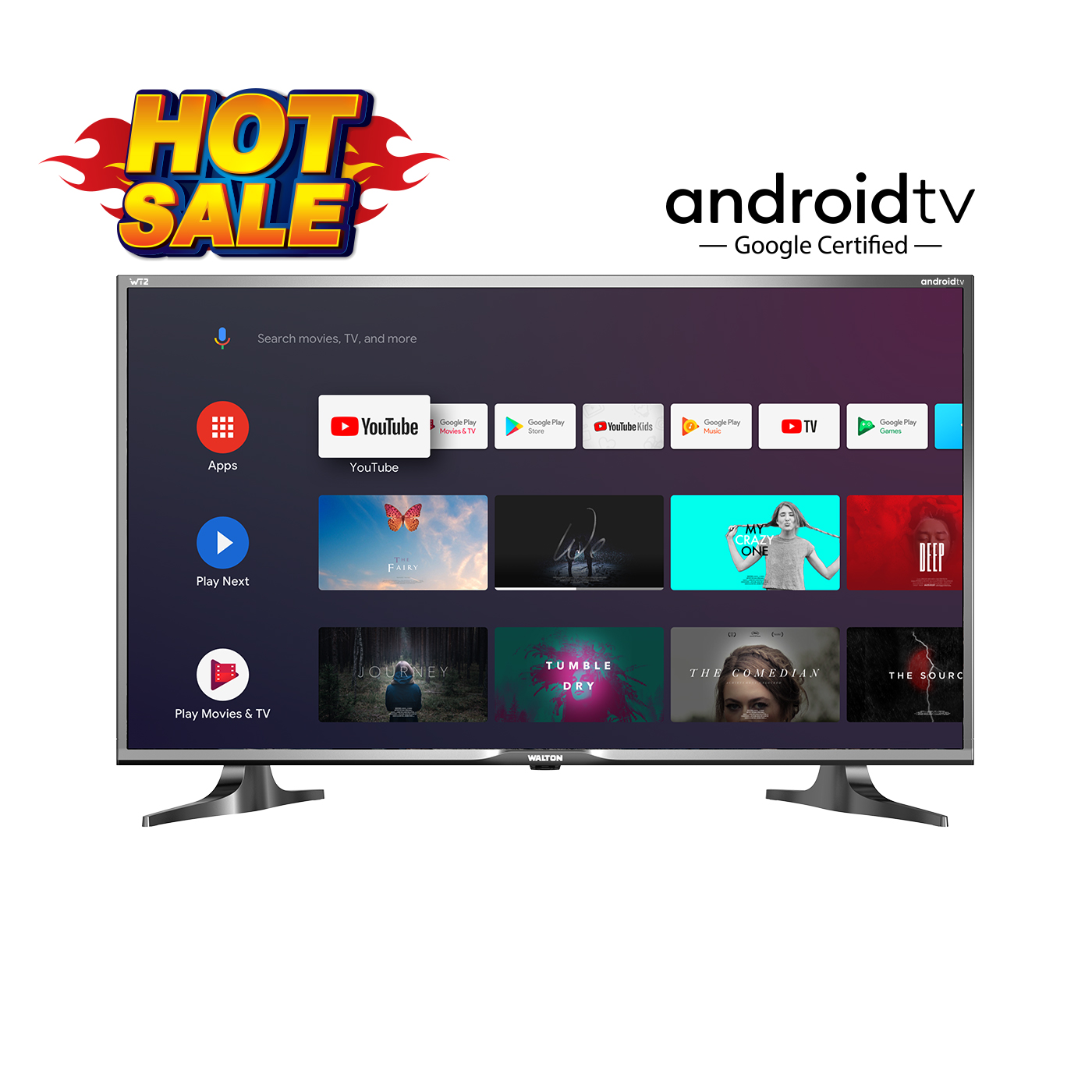 Picture of Walton Android TV 40"  WD-RS40E11G1 (Black)