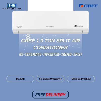 Picture of Gree 1.0 TON Split Air Conditioner GS-12XCOA1V/12XSMA4V - Inverter with Free Delivery (12XSMA4V)