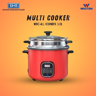 Picture of Walton Multi Cooker WDC-ALL ROUNDER 3.0L with Official Warranty (Red)