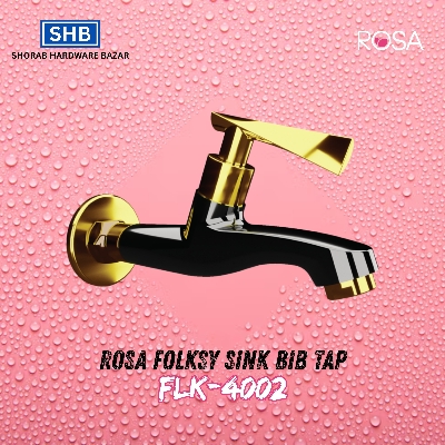 Picture of ROSA Folksy Bib Tap FLK-4001 (Black and Gold)