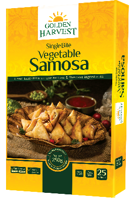 Picture of Single Bite Vegetable Samosa 250 g - 25 PCS