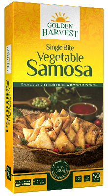 Picture of Single Bite Vegetable Samosa 500 g - 50 PCS