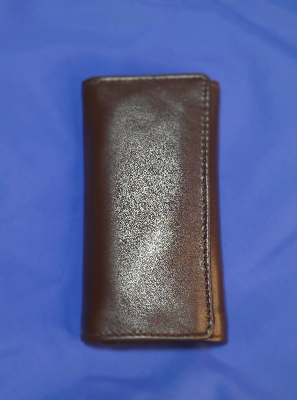 Picture of 2in1 Leather Key Ring Holder - Brown Key ring holder come Money bag-Size-18 CM