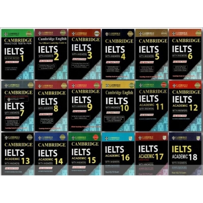 Picture of Cambridge IELTS (1-19)FULL SET Self-study students Book (Without Audio DVD)( White Print)