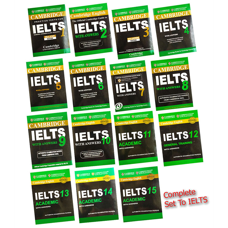 Picture of Cambridge IELTS 1-16 Academic with Answers and Audio DVD 15 Books Set - Bangladeshi Print