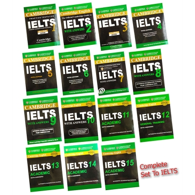 Picture of Cambridge IELTS 1-16 Academic with Answers and Audio DVD 15 Books Set - Bangladeshi Print