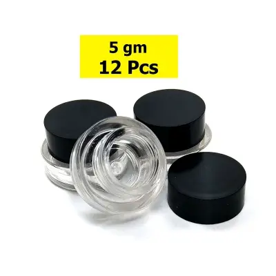 Picture of Empty Plastic Cosmetic Containers 5gm - 12 PCS